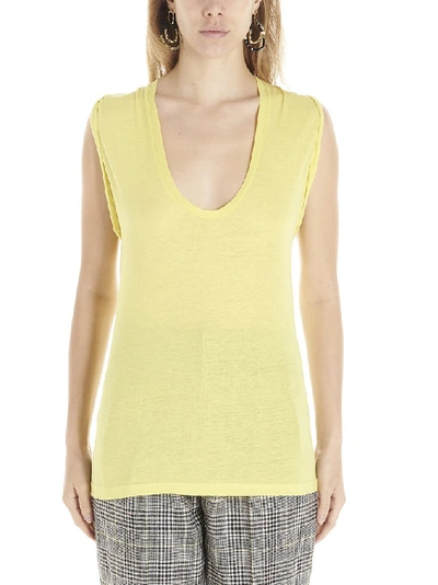 Shop Isabel Marant Tank Top In Yellow