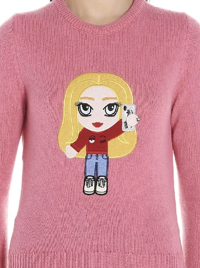 Shop Chiara Ferragni Chiara Motif Sweater In Pink