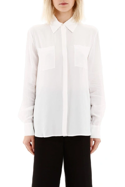 Shop Pinko Button Up Shirt In White