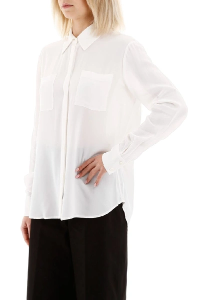Shop Pinko Button Up Shirt In White