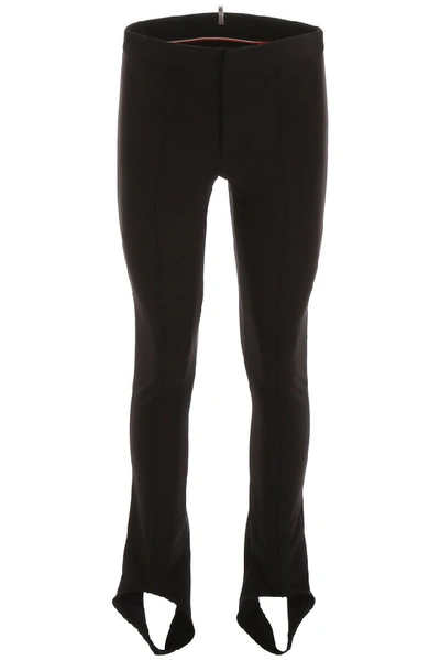 Shop Moncler Grenoble Stirrup Slim Fit Trousers In Black