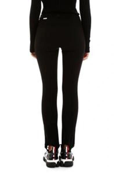 Shop Moncler Grenoble Stirrup Slim Fit Trousers In Black