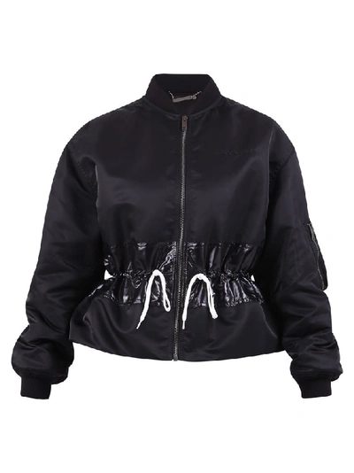Shop Givenchy Drawstring Bomber Jacket In Black