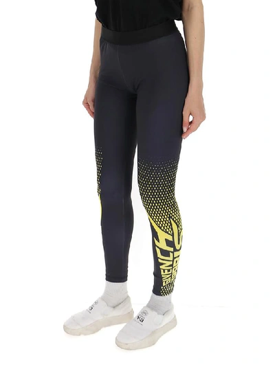 Shop Givenchy Two Tone Waistband Leggings In Multi