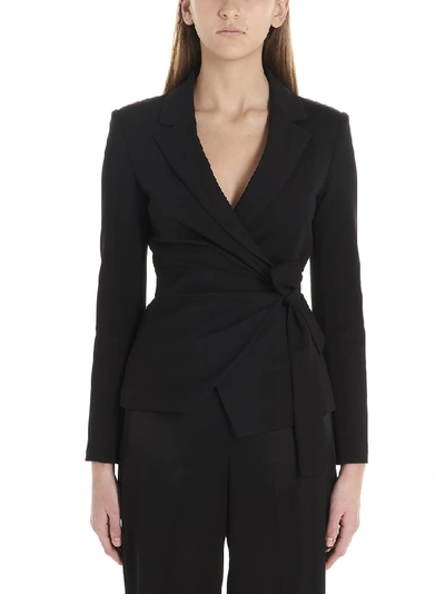 Shop Pinko Wrapped Blazer In Black