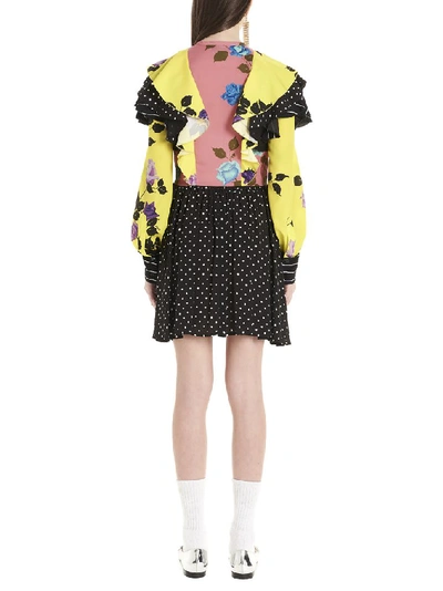 Shop Msgm Patchwork Dress In Multi