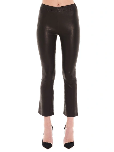 Shop J Brand Selena Cropped Pants In Black