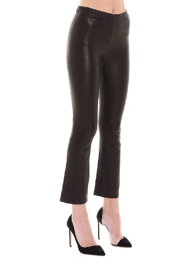 Shop J Brand Selena Cropped Pants In Black
