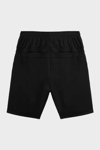 Shop Les Benjamins Cotton-blend Shorts In Black