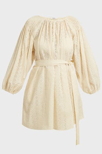 Shop Marysia San Salvador Cotton Tunic In Ivory