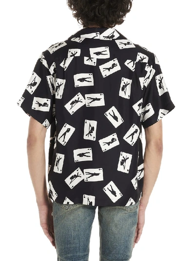 Shop Amiri Card Print Shirt In Multi