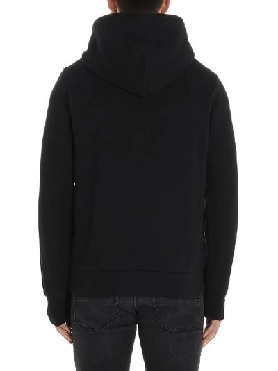 Shop Diesel Printed Hoodie In Black