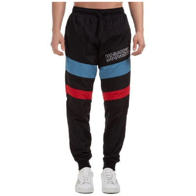 Shop Moschino Lighweight Jogging Pants In Black