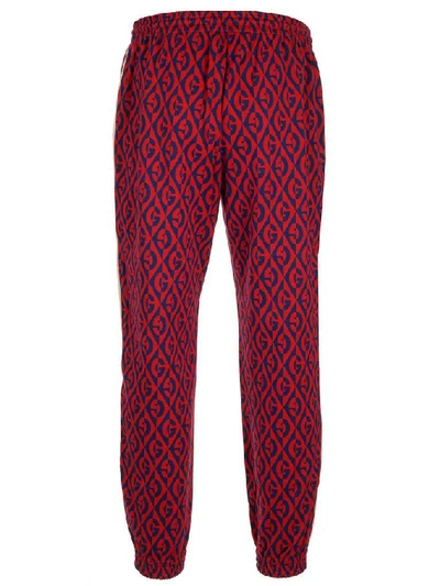 Shop Gucci G Rhombus Drawstring Joggers In Multi