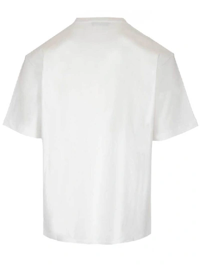 Shop Balenciaga Logo Embroidered T In White