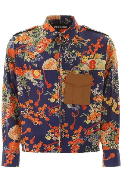 Shop Palm Angels Floral Print Shirt In Multi