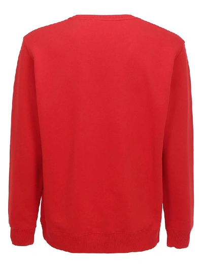 Shop Givenchy Logo Crewneck Sweater In Red