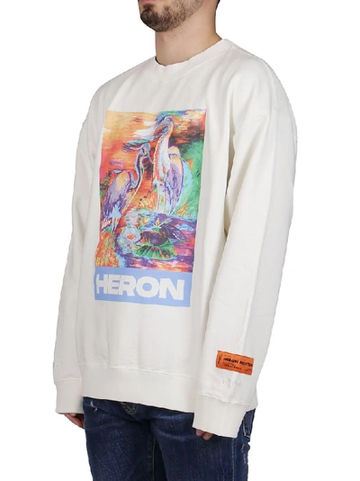 Shop Heron Preston Graphic Print Sweater In White