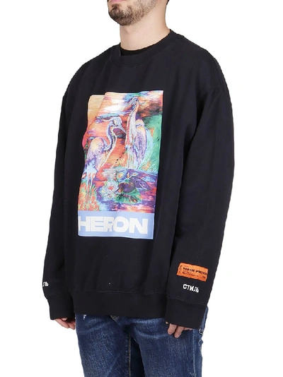 Shop Heron Preston Graphic Print Sweater In Black