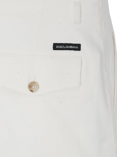 Shop Dolce & Gabbana Chino Shorts In White