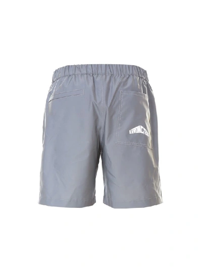 Shop Heron Preston Belted Reflector Effect Shorts In Grey