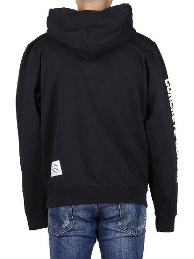 Shop Heron Preston Graphic Print Hoodie In Black