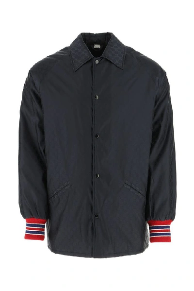 Shop Gucci Gg Supreme Jacket In Blue