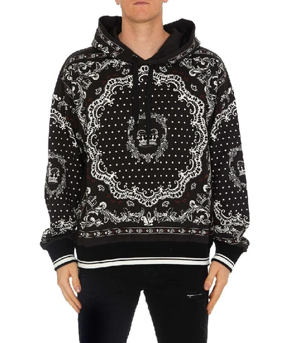 Shop Dolce & Gabbana Monogram Printed Hoodie In Multi