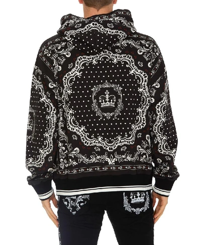 Shop Dolce & Gabbana Monogram Printed Hoodie In Multi