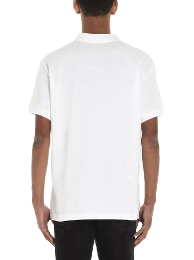 Shop Moschino Teddy Polo Shirt In White