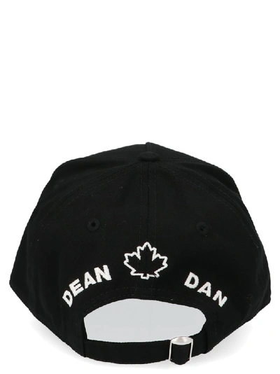 Shop Dsquared2 Logo Embroidered Baseball Cap In Black