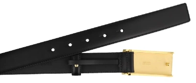Shop Versace Logo Buckle Belt In Black