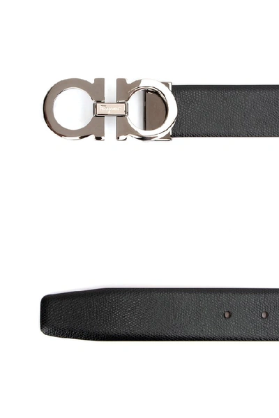 Shop Ferragamo Salvatore  Gancini Buckle Belt In Nero