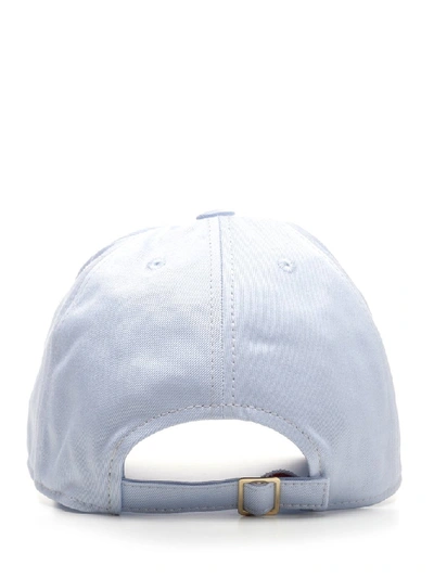 Shop Thom Browne Embroidered Baseball Cap In Blue