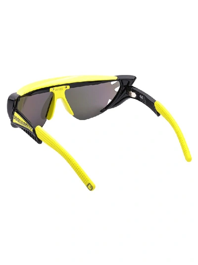 Shop Dsquared2 Eyewear Oversized Band Sunglasses In Black