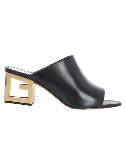 Shop Givenchy Triangle Sandals In Black