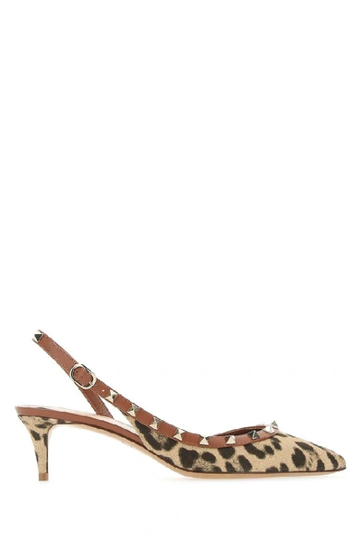 Shop Valentino Garavani Rockstud Animal Print Pumps In Multi