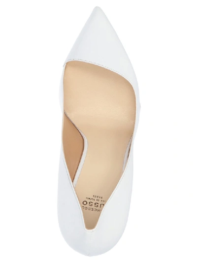 Shop Francesco Russo Pointed Pumps In White