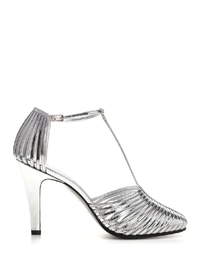 Shop Givenchy Mignon Strap Sandals In Silver