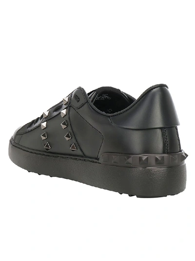 Shop Valentino Garavani Rockstud Sneakers In Black