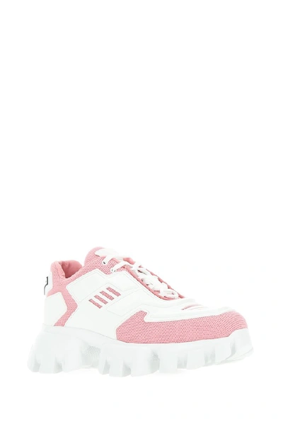 Shop Prada Cloudbust Panelled Thunder Sneakers In White