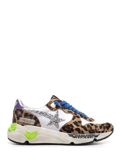 Shop Golden Goose Deluxe Brand Running Sole Sneakers In Animalier