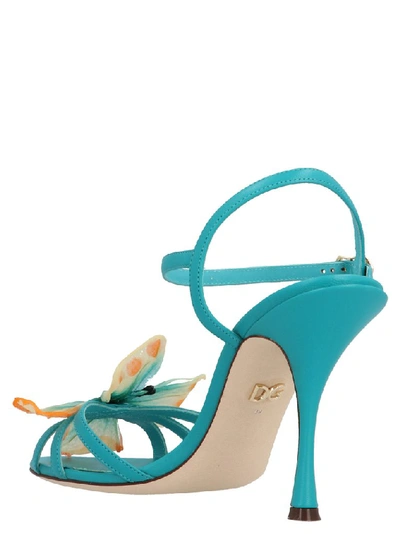 Shop Dolce & Gabbana Devotion Sandals In Blue