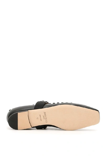 Shop Jimmy Choo Minette Ballerina Shoes In Black