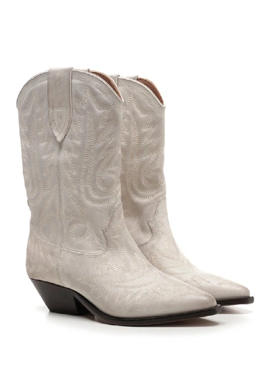 Shop Isabel Marant Duerto Boots In White