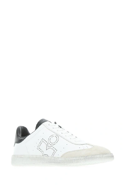 Shop Isabel Marant Beth Logo Detail Sneakers In Multi