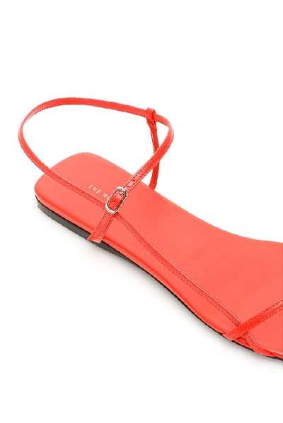 Shop The Row Flat Slingback Strap Sandals In Red