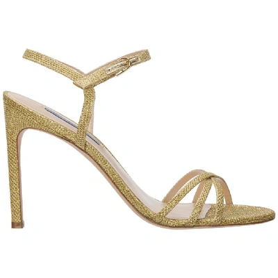 Shop Stuart Weitzman Starla Sandals In Gold
