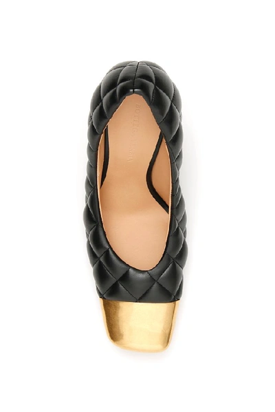 Shop Bottega Veneta Quilted Steel Cap Pumps In Black