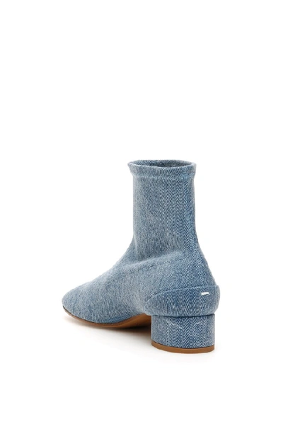 Shop Maison Margiela Tabi Sock Boots In Blue